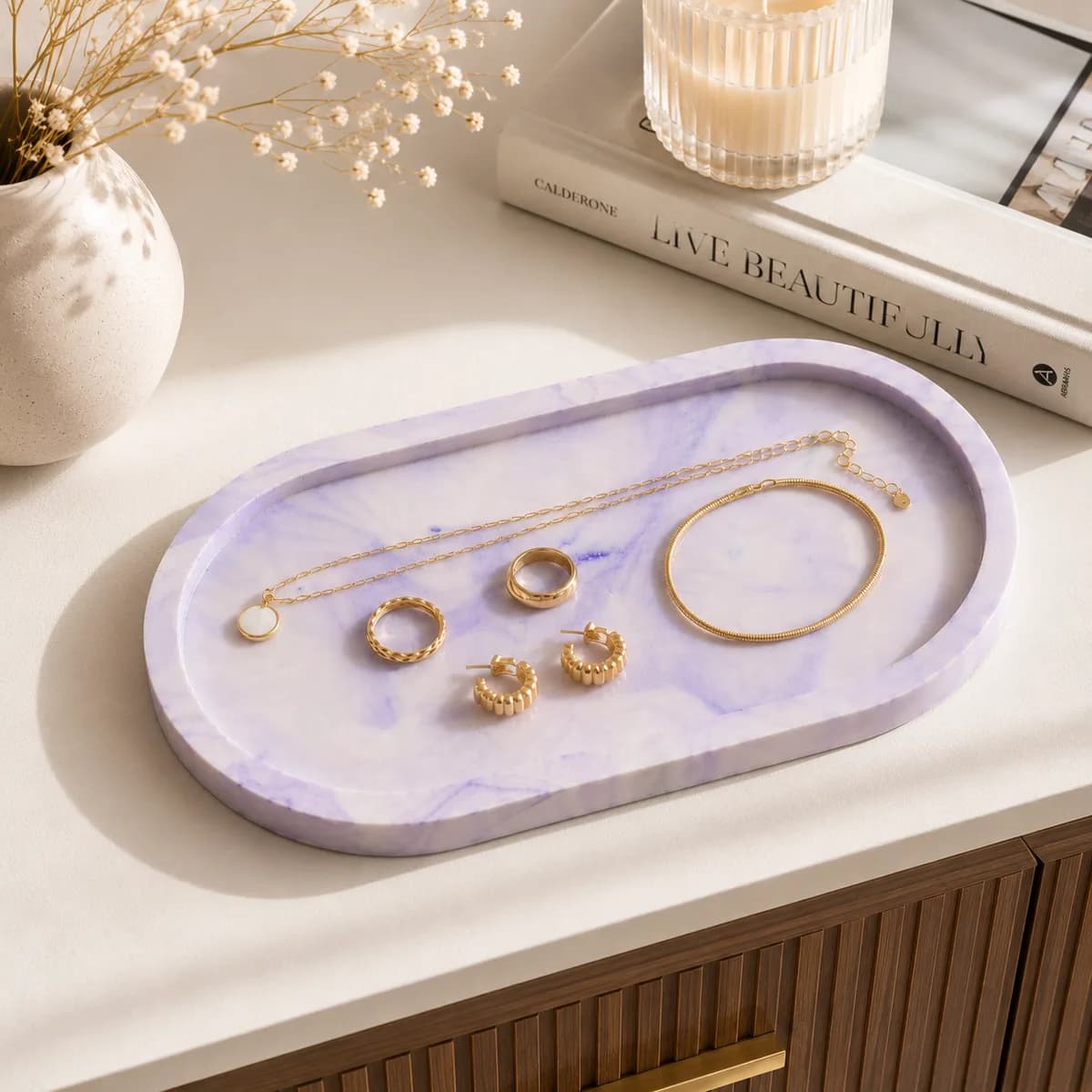 Lavender Trinket Tray